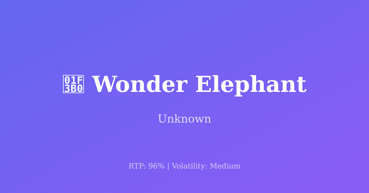 Wonder Elephant